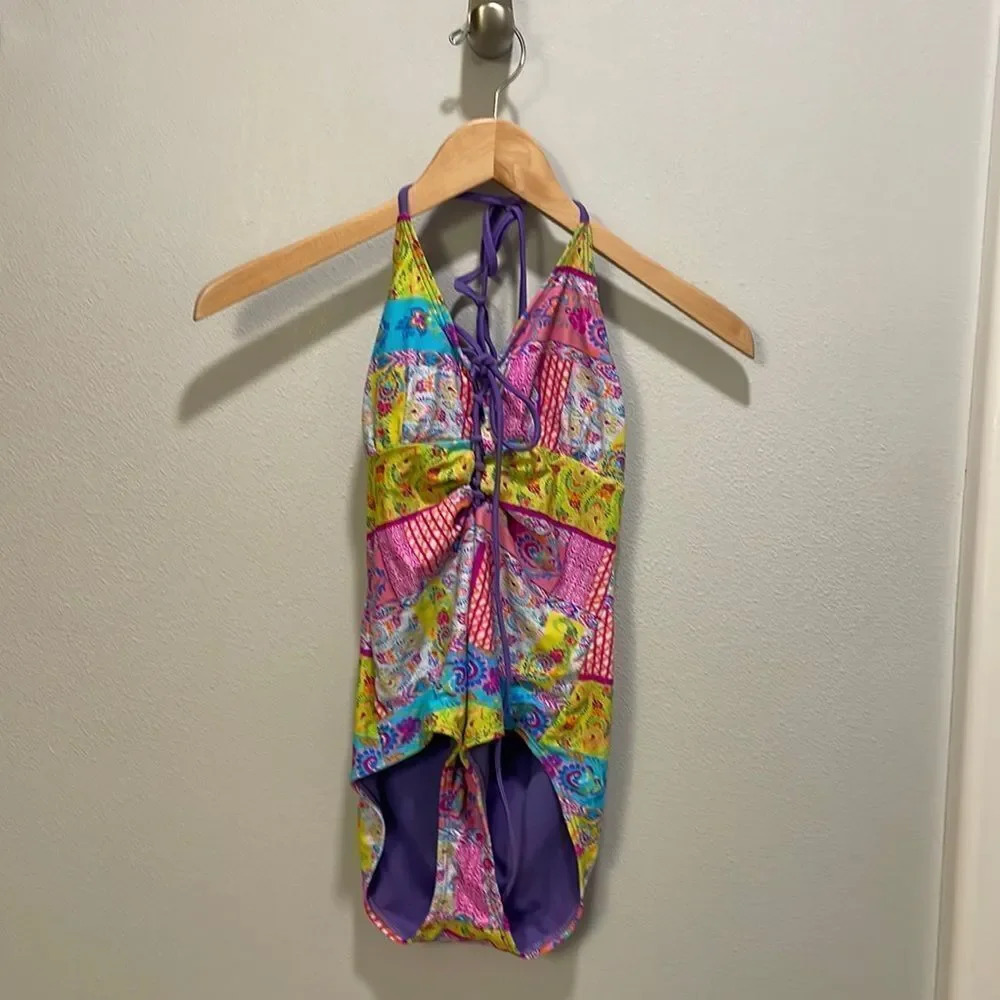 YMI teenagers colorful one piece swimsuit